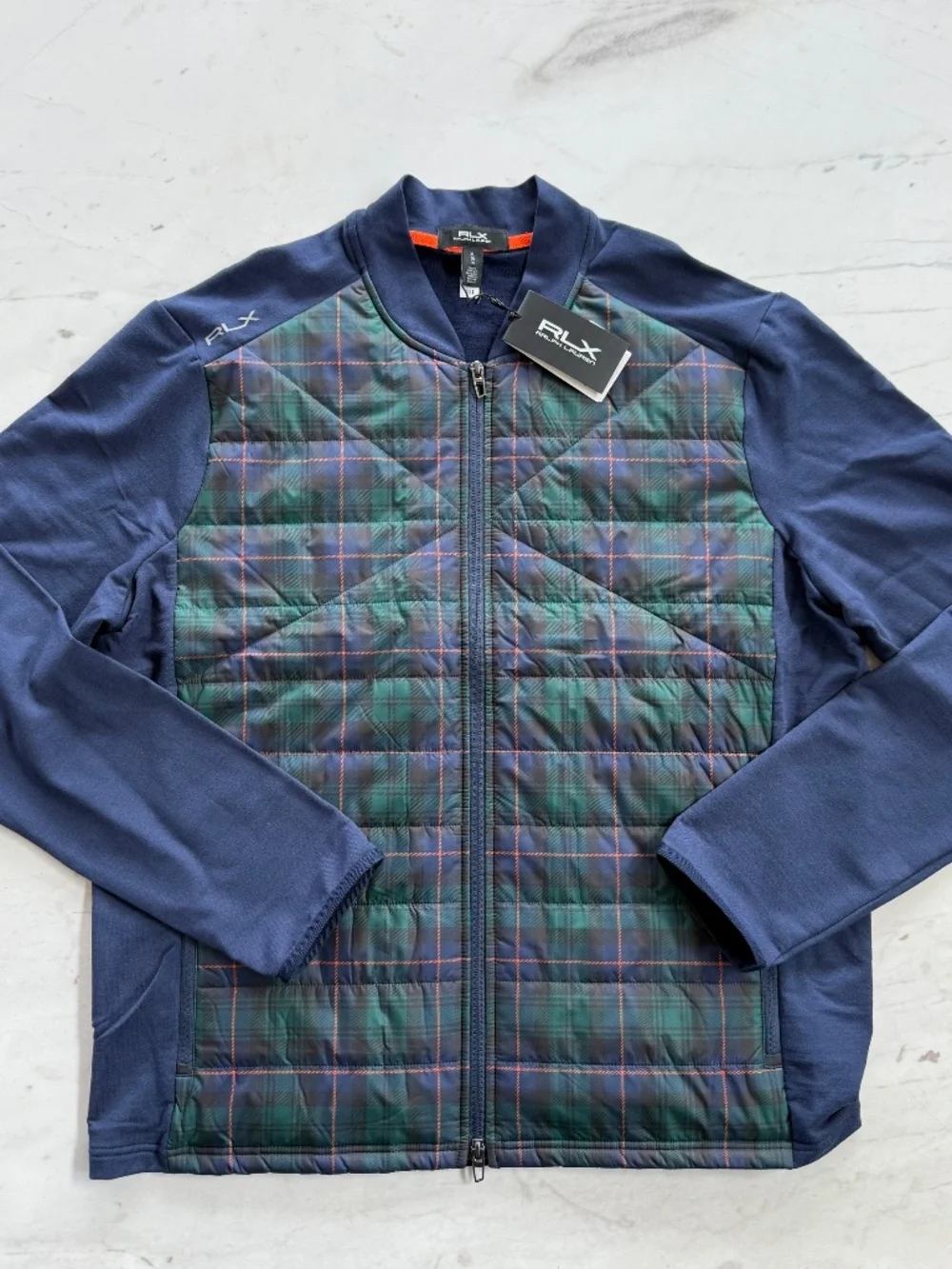 New RLX Ralph Lauren Hybrid Mockneck Wool Jacket Full Zip